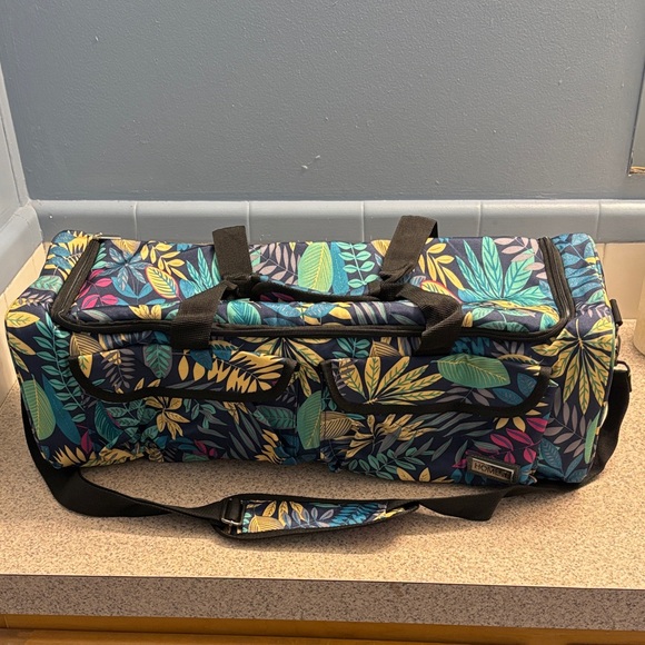 Brand New Tropical Leaf Patterned Cricut Machine Storage - Picture 1 of 11